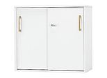 Schäfer Shop Select Schiebetürenschrank Start Off Wood, 2 OH, abschliessbar, B 800 x T 420 x H 726 mm, Holz, weiss