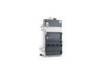 Ballenpresse HSM V-Press 610, 3 vertikale Umreifungen für Ballen bis 100 kg, Presskraft 120 kN, TorsionControlSystem, Schwenktür