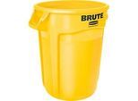 Wertstoffsammler Brute, Polyethylen, rund, 121 l, gelb