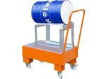 Auffangwanne, Typ AW60-1 SRF, fahrbar, orange RAL2000