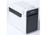 Etikettendrucker Brother TD-2120N, 152 mm/Sek., USB/USB Host/LAN, für 19-63 mm breite Etiketten, B 110 x T 215 x H 172 mm, weiß-grau