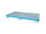 Regalwanne Typ RW/GR 2700-1, mit Gitterrost, blau RAL5012