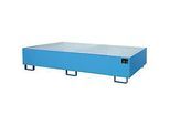 Regalwanne Typ RW/GR 2700-2, mit Gitterrost, blau RAL5012