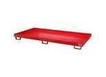 Regalwanne Typ RW/RW 2700-1, ohne Gitterrost, rot RAL3000