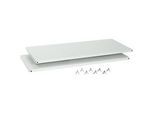Schäfer Shop Select Stahl-Fachböden, lichtgrau, 1200 mm breit, 2 Stück