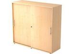 Schiebetürenschrank, 3 OH, B 1200 x T 400 x H 1100 mm, Ahorn-Dekor