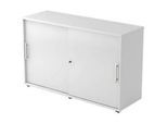Schiebetürenschrank, 2 OH, B 1200 x T 400 x H 748 mm, lichtgrau