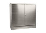 Werkzeugschrank, Edelstahl, Höhe 1050 mm, 2 Schubladen, 2 Böden
