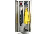 Edelstahl-Garderobenschrank, 600 mm breit