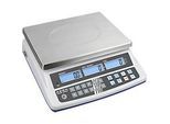 Zählwaage Kern CPE 6K-3 Serie, max. Wägebereich bis 6 kg, RS-232 Schnittstelle, Akkubetrieb, B 315 x T 355 x H 110 mm, Edelstahl & Kunststoff, silber