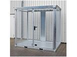 Bauer, Gasflaschen-Container, TYP GFC-E, H 2260 x B 1575 x T 2535 mm, Tränenblechboden
