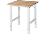 RAU Arbeitstisch, Buche-Platte, B 750 x T 800 x H 760-1080 mm