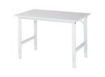Arbeitstisch, Melamin-Platte, B 1250 x T 800 x H 760-1080 mm
