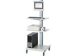 Computer-Ständer Typ 6018, B 650 x T 650 x H 1850 mm, mobil
