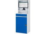 Computer-Schrank Typ 650-M65, B 650 x T 520 x H 1770 mm, stationär