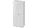 Aktenschrank, 5 OH, abschliessbar, B 800 x T 420 x H 2004 mm, lichtgrau