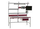 Rocholz Komplettpacktisch Kompakt System Flex, 1600 mm, höhenverstellbar
