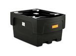 IBC-Auffangwanne, Polyethylen, 1100 l, 1500 kg, Abfüllvorsatz, unterfahrbar