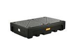 IBC-Auffangwanne, Polyethylen, 1100 l, 3000 kg, PE-Lochplatte, unterfahrbar