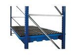 Regalwanne, Polyethylen, einhängbar, unterfahrbar, m. PE-Gitterrost, B 2680 x T 1300 x H 215 mm