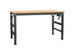 Arbeitstisch Ergo K, m. Kurbel, 1750 x 800 mm, Tischplatte Multiplex, anthrazit