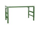 Arbeitstisch Ergo, Elektro-Hydraulik, Platte Melamin, 1250 x 800 mm, resedagrün