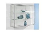 Wand-Präsentationsvitrine, 1520 x 300 x 1020 mm, silber