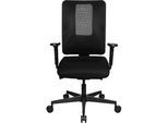 Topstar Bürostuhl SITNESS OPEN X, mit Armlehnen, 3D-Synchronmechanik, Muldensitz, Netzrücken, schwarz/schwarz