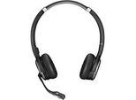 DECT Headset EPOS | Sennheiser IMPACT SDW 5061, kabellos, binaural, mit Kopfbügel, UC-optimiert, Skype-zertifiziert, ActiveGard®, inkl. DECT-Dongle