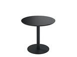 Bistrotisch Paperflow® Mezzo, melaminharzbeschichtete MDF-Platte, Stahlgestell, rund Ø 800 x H 750 mm, schwarz/mattschwarz