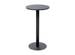 Bistrotisch Paperflow® Mezzo, melaminharzbeschichtete MDF-Platte, Stahlgestell, rund Ø 600 x H 1100 mm, schwarz/mattschwarz
