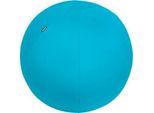 Sitzball Leitz Ergo Cosy, Stärkung der Rücken- und Rumpfmuskulatur, Stoffüberzug, ⌀ 650 mm, blau