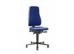 Drehstuhl All-in-One 9643, Stoffpolster, blau