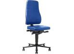 Drehstuhl All-in-One 9643, Kunstlederpolster, blau