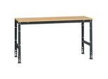 Manuflex Grundtisch UNIVERSAL Standard, Tischplatte Multiplex, 1750x800, anthrazit