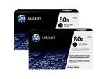 Sparpaket 2 x HP 80A CF280A Tonermodul schwarz, original
