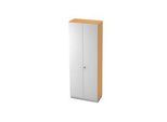 Aktenschrank 6 OH, B 800 x T 420 mm, Buche-Dekor/silber