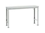 Manuflex Grundtisch UNIVERSAL Spezial, 1500 x 800 mm, Melamin lichtgrau, lichtgrau