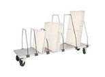 Packpool Untertisch-Magazin, fahrbar, 5 Schiebebügel, f. Packtische B 1750 mm