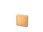 Schiebetürenschrank, 3 OH, B 1200 x T 400 mm, Buche-Dekor