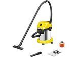 KÄRCHER® Nass-/Trockensauger WD 3 S V-17/6/20, Leistung 1000 W, Volumen 17 l, Patronenfilter, mit Zubehör, L 353 x B 328 x H 493 mm, Kunststoff