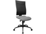 Schäfer Shop Pure Bürostuhl SSI PROLINE S1, Synchronmechanik, ohne Armlehnen, 3D-Netz-Rückenlehne, Bandscheibensitz, grau/schwarz