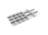 Schubladeneinsatz Treston, 5 Unterteiler & 16 Mittelplatten, B 1300 mm, für Serie 130 mit H 750 mm