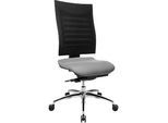 Schäfer Shop Select Bürostuhl SSI Proline S3, ohne Armlehnen, Synchronmechanik, ergonomische Lehne, grau/schwarz