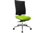Schäfer Shop Select Bürostuhl SSI Proline S3, ohne Armlehnen, Synchronmechanik, ergonomische Lehne, apfelgrün/schwarz