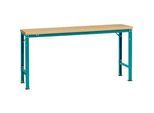 Manuflex Grundtisch UNIVERSAL Spezial, 1750 x 800 mm, Multiplex natur, wasserblau
