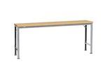 Manuflex Grundtisch UNIVERSAL Spezial, 2000 x 800 mm, Multiplex natur, alusilber