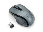 Funkmaus Kensington Pro Fit, für Rechtshänder, 1750 dpi, 5 Tasten & Scrollrad, USB-Receiver, inkl. 2 x AAA Batterien, grafitgrau