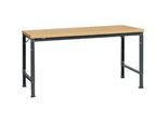 Manuflex Grundtisch UNIVERSAL Spezial, 1750 x 1000 mm, Multiplex natur, anthrazit