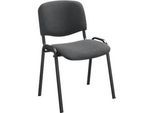Stapelstuhl ISO Basic, Gestell schwarz, anthrazit